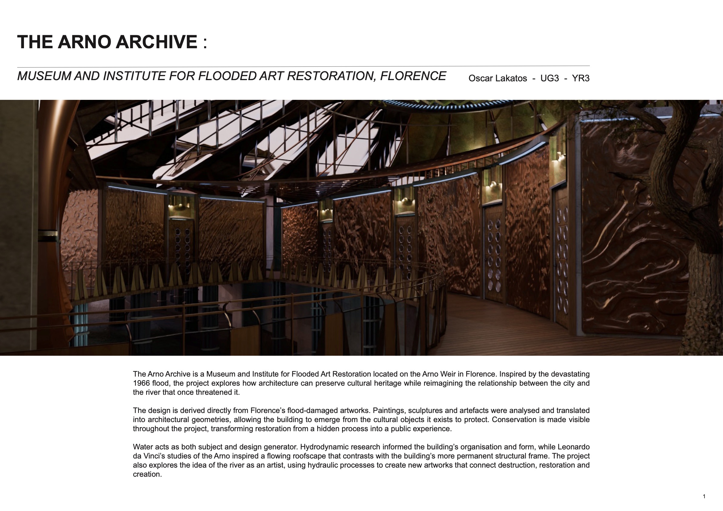 Arno Flooded Art Archive — Design Portfolio cover