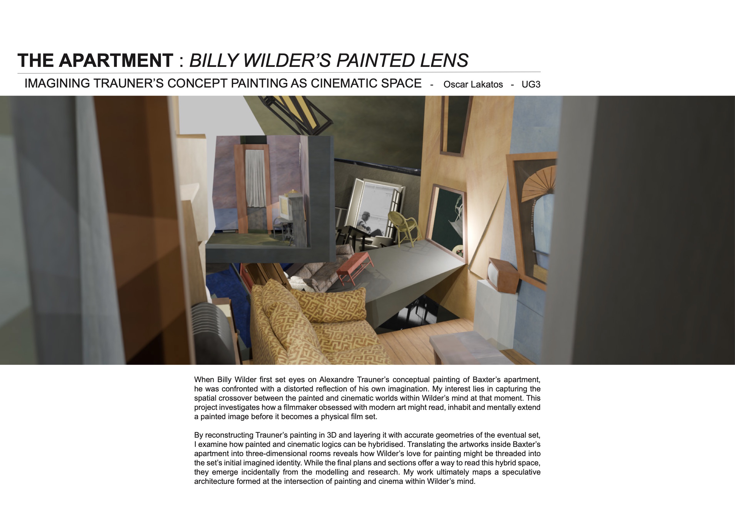 Billy Wilder's Painted Lens — Portfolio cover
